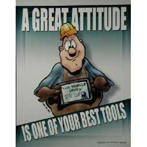 Great Attitude Poster (17x22 inch)  Industrial 