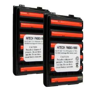 Hitech   2 Pack of FNB 83 Replacement Batteries for Yaesu / Vertex FT 
