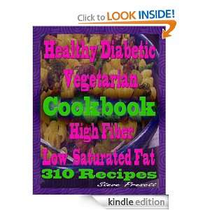   Diabetic Vegetarian Cookbook High Fiber Low Saturated Fat 310 Recipes