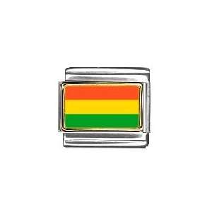 Bolivia Flag Italian Charm Bracelet Link