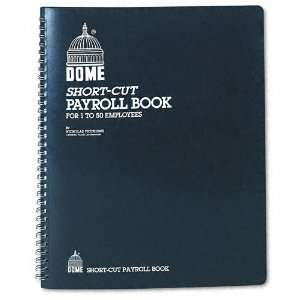  Dome  Payroll Record, Single Entry System, Blue Vinyl 