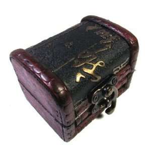 Wooden Trinket Box Style C Treasure Chest Jewelry Box Coin Box Party 
