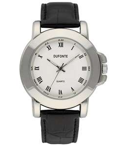 Dufonte by Lucien Piccard Black Strap Watch  