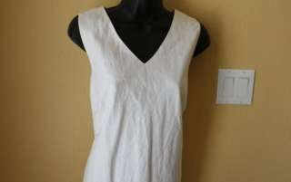   Style & Co Linen & Cotton Dress Embroidered 12  New NWOT