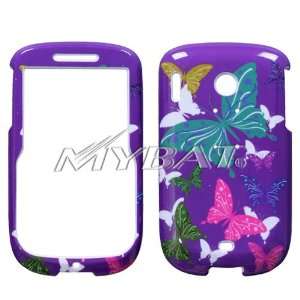  Butterfly Dot/Purple Phone Protector Cover for HTC S511 
