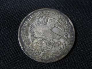 1829 Mexico 8 Reales, Zs, Radiant Cap, Reeded, Zacatecas, Silver 