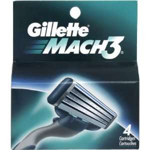  Gillette Mach 3 Blades head   4 Cartridges Health 