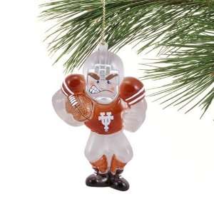  Texas Longhorns Angry Football Player Acrylic Ornament 
