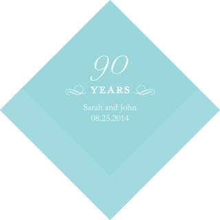 100ct WEDDING PERSONALIZED ANNIVERSARY BIRTHDAY NAPKINS  