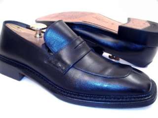 Salvatore Ferragamo Mens SILENZIO Black Dress Shoes Loafers 9.5 D 