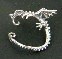 Sterling Silver WHISPERER Hoop DRAGON Ear CUFF NEW A Marty Magic 