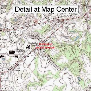  USGS Topographic Quadrangle Map   Burlington, Kentucky 