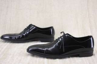 Mens D&G Dolce Gabbana Keanu Reeves Cap toe shiny leather oxfords 