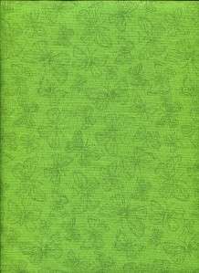 CATALINA GREEN BUTTERFLIES TONAL   Cotton Quilt Fabric  