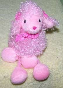 Ty Beanie Pinkys *Pinkie Po* Pink Poodle Key Clip NWT  