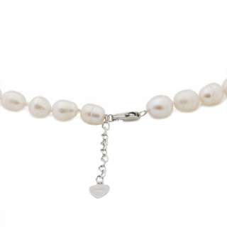 9mm Potato Pearls Necklace Bracelet & Drop Earrings  