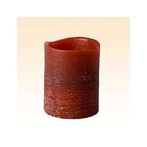   Flameless 3 x 4 Distressed Pomegranate Passion Scented Candle Home