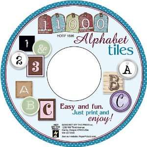  Alphabet Tiles CD 11,000 Tiles Arts, Crafts & Sewing