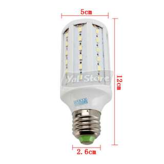 E27 11W 110V SMD Pure White 60LED Corn Light Bulb Lamp  