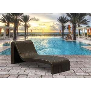    Tosh Furniture Black Curved Chaise Lounge Patio, Lawn & Garden