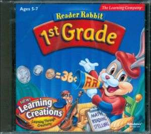 Reader Rabbit 1st Grade Learning Creations for ages 5   7 Windows 95 