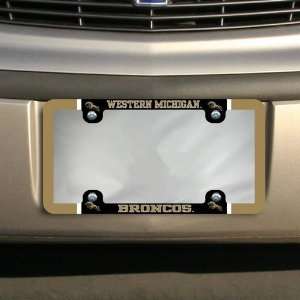  Western Michigan Broncos Thin Rim Varsity License Plate 