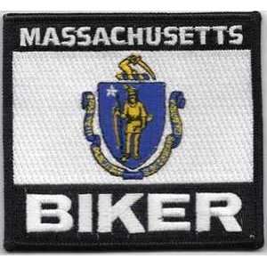  MASSACHUSETTS STATE BIKER Embroidered Nice Vest Patch 