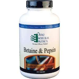  Ortho Molecular Products   Betaine & Pepsin  225ct Health 