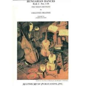  Brahms, Johannes   Hungarian Dances 1 10 Book 1 for Violin 