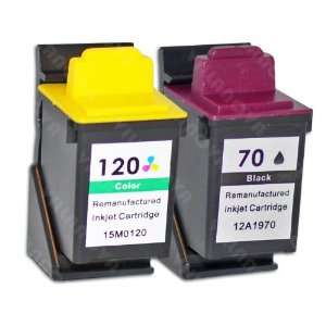   70 12A1970 & Lexmark #20 15M0120 Remanufactured ink Cartridges