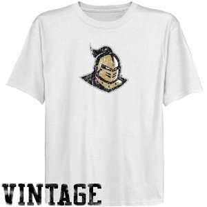 UCF Knights T Shirt  UCF Knights Youth White Distressed Logo Vintage 