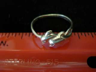 ESTATE VINTAGE NEW OLD STOCK 10K YELLOW GOLD SIZE 7 TWO DOLPHINS 