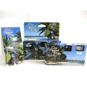  10 Pack Tropical Beach Wedding Party Disposable Cameras 