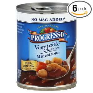 Progresso Minestrone Soup, 19 ounces (Pack of6)  Grocery 