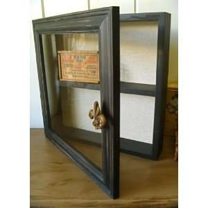 Style Glass and Wood Shadowbox Showcase Wall Vintaged Jewelry Case 