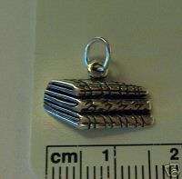 Sterling Silver Quilting Quilt Sewing Fabric Bolt Charm  