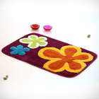 Blancho Bedding [Dancing Flowers   Violet Red] Kids Room Rugs (19.7 by 