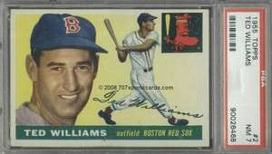 1955 Topps 2 Ted Williams PSA 7 (6468)  