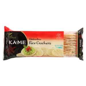 Kame All Natural Wasabi Rice Crackers 3.5 Oz  Grocery 