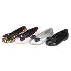 IM Link Black Patent Bow Accent Slip On Toddler Girls Dress Shoes 5