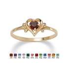  Jewelry Birthstone Heart Shaped Ring   Size 5, Birthstone Jan Garnet