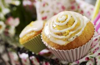 Faisselle, apricot and almond cupcake   Tesco Real Food 