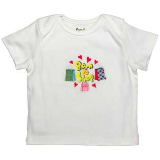 Funkoos Born To Shop Short Sleeve Organic Baby Tee, 12 18 months, Baby 