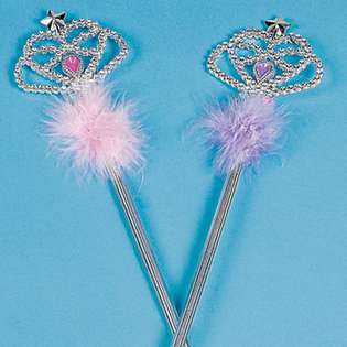 Designed 2B Sweet Plastic Jeweled Princess Wand Assortment (6 pcs) at 