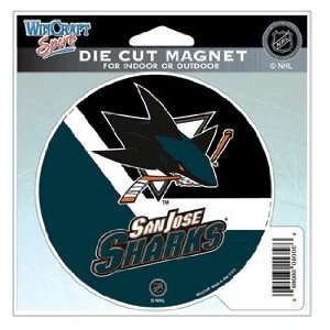 NHL San Jose Sharks Set of 2 Indoor / Outdoor Magnets  