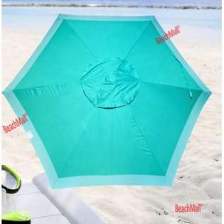 Rio Brands 7 ft Beach / Patio Umbrella by Rio   UPF 100+ Teal Color at 