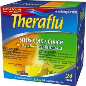 Theraflu Severe Cold & Cough Daytime, 6 Count and Nighttime, 18 Count 