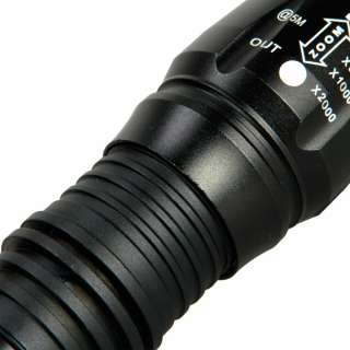   LM Zoomable CREE XML XM L T6 5 Modes Focus LED Flashlight Torch 18650