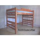 Riddle Manufacturing Medium Height Full Loft Bunk Bed Cherry