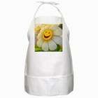 Carsons Collectibles BBQ Apron of Smiley Face on Daisy Flower (Yellow 